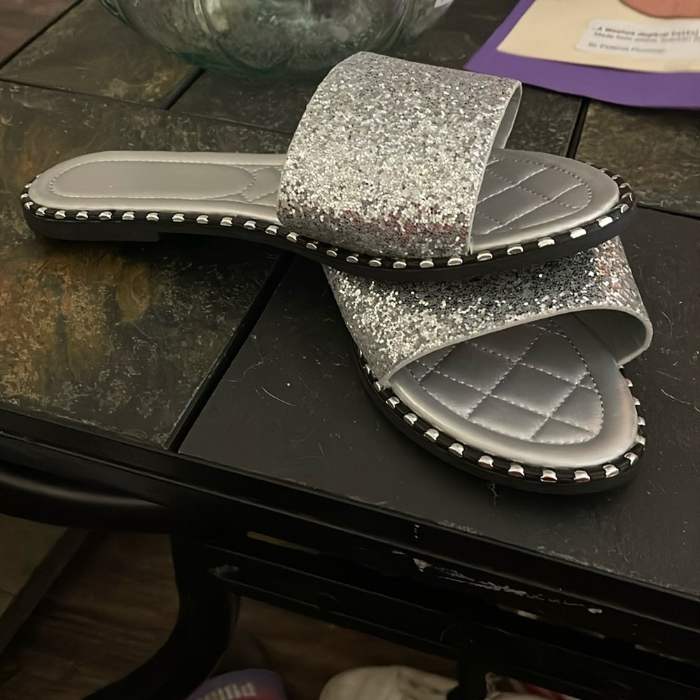 Mumen Silver Sparkle  Sandle